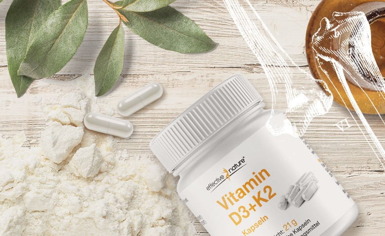 Vitamin D3 + K2 für die Knochen