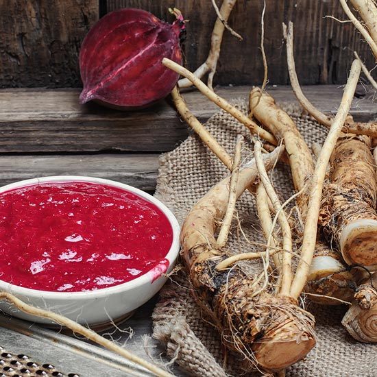 Eine leckere, saisonale Kombi! Rote Beete und weisser Meerrettich