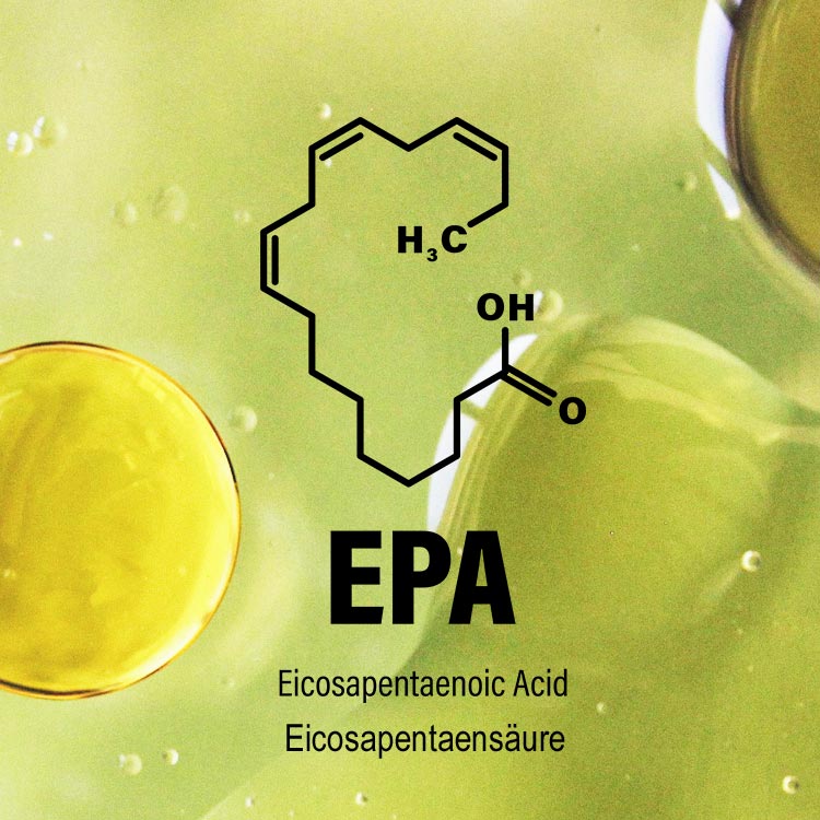 Chemische Struktur von EPA Chemische Struktur von EPA