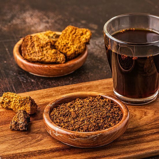 Chagaccino - die Alternative zu Cappuccino Tasse Chaga-Tee